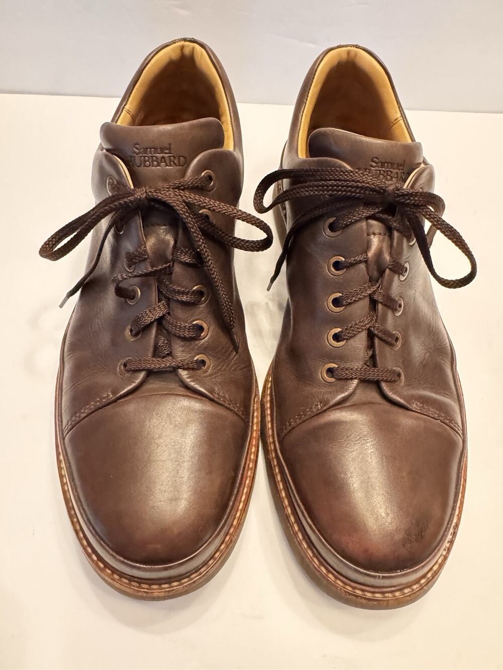 11 W Samuel Hubbard DressFast M1310 Brown Leather Oxford Vibram Portugal